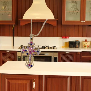 Vintage Cross Zircon Necklace - Unique Niche Design Collarbone Chain